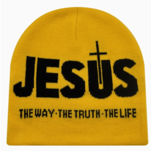 A Unisex Hat with Jacquard Letters